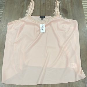 NWT Jessica Simpson cameo rose Perry Lace Trim Cami! XXL
